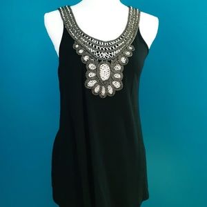 Chenault Crochet Detail Sleeveless Top